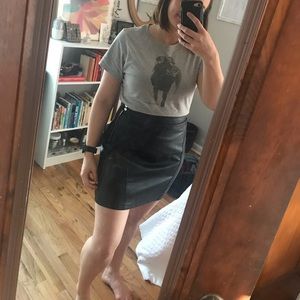 Zara Leather Skirt